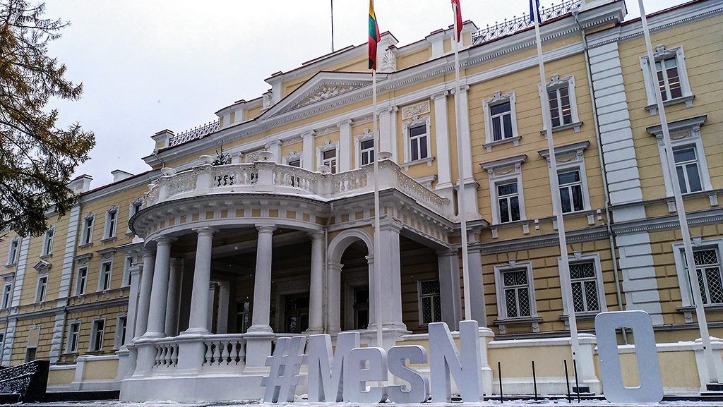 Il Palazzo del Ministero della Difesa della Repubblica di Lituania, a Vilnius