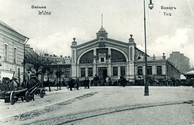 Halės Turgus, Vilnius in 1907
