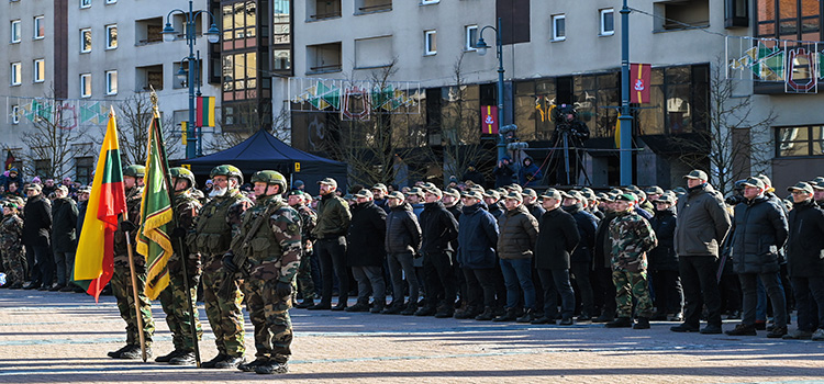 Riflemen's Union Oath in Vilnius, March 11, 2022