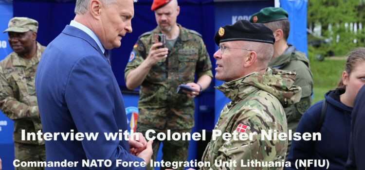 NATO in Lithuania, interview with Peter Nielsen, commander NFIU