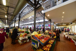 Mercato Vilnius, Halės turgavietė - panoramica